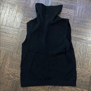 Brandy Melville Black Sleeveless Turtleneck Sweater Vest